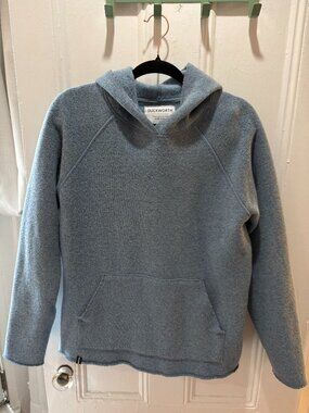 Dukworth Powder Blue Hoody, Merino Wool